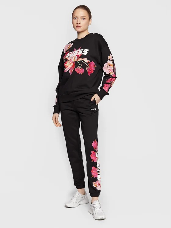corine cn sweatshirt GUESS ATHLEISURE | Felpe | V3RQ07 K68I3JBLK