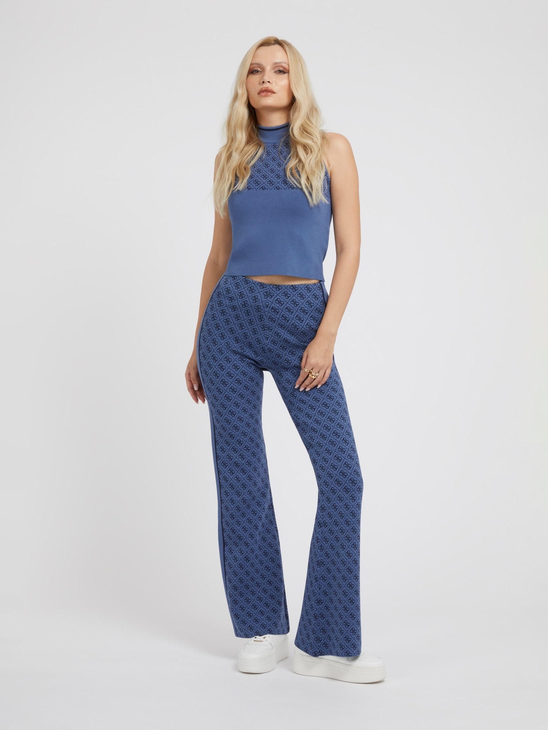 Pantalone in maglia con logo 4g GUESS | Pantalone | W3YB38 Z37K0F33B